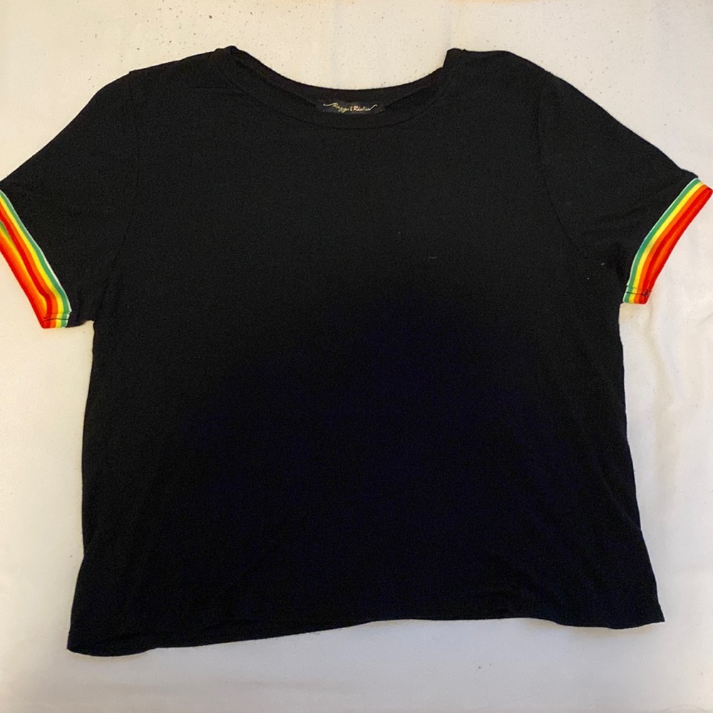 Black Crop top